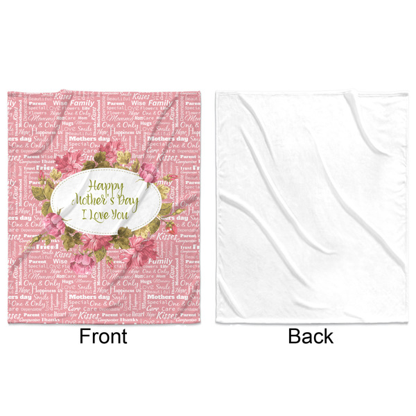 Mother's Day Minky Blanket - 50"x60" - Single Sided - Front & Back