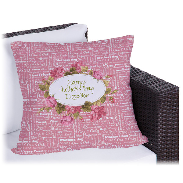 Custom Mother's Day Outdoor Pillow - 18"