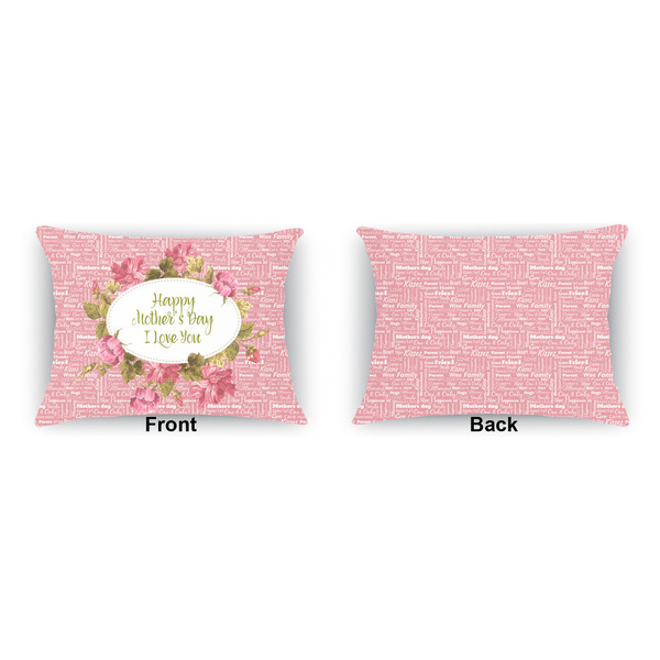 Mother's Day  Outdoor Rectangular Throw Pillow (Front and Back)