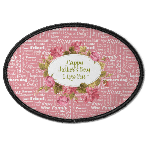 Custom Mother's Day Iron On Oval Patch