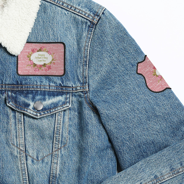 Mother's Day Patches Lifestyle Jean Jacket Detail