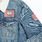 Mother's Day Patches Lifestyle Jean Jacket Detail