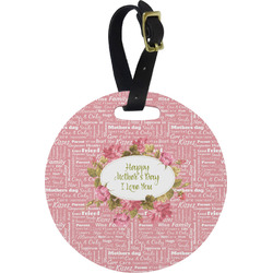 Mother's Day Plastic Luggage Tag - Round