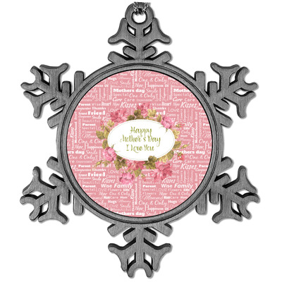 Custom Mother's Day Vintage Snowflake Ornament