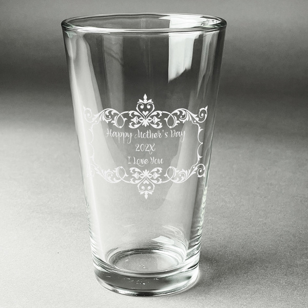 Custom Mother's Day Pint Glass - Engraved (Single)