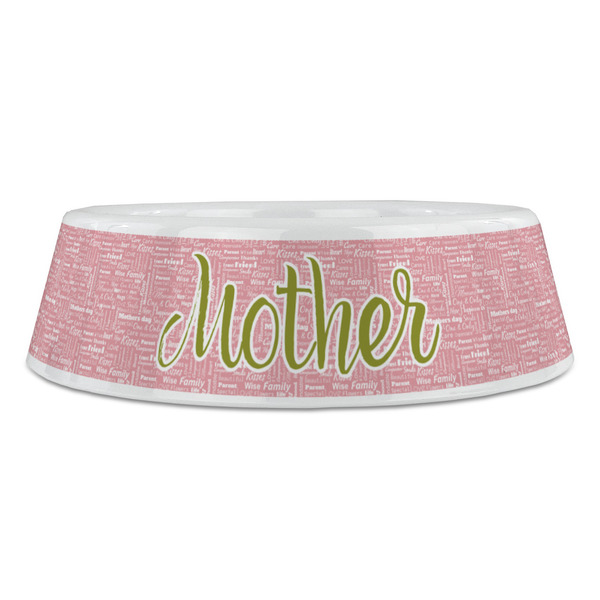 Mother's Day Plastic Pet Bowls - Large - FRONT