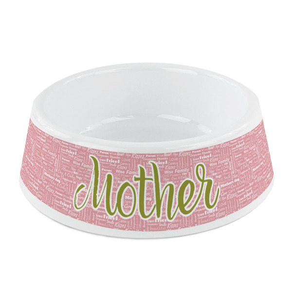 Custom Mother's Day Plastic Dog Bowl - Small