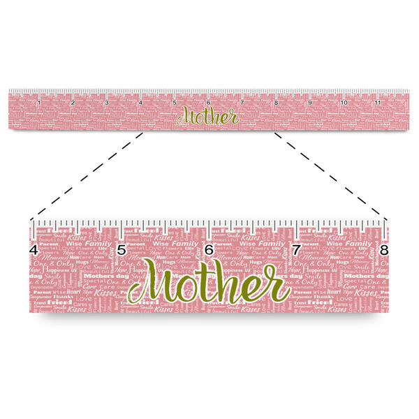 Custom Mother's Day Plastic Ruler - 12"
