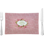 Mother's Day Rectangular Glass Lunch / Dinner Plate - Single or Set