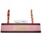 Mother's Day Red Mahogany Nameplates with Business Card Holder - Straight