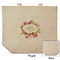Mother's Day Reusable Cotton Grocery Bag - Front & Back View