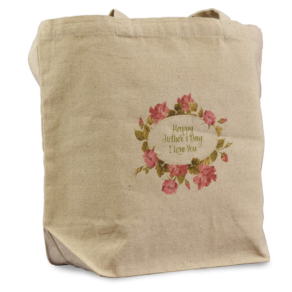 Custom Mother's Day Reusable Cotton Grocery Bag - Single