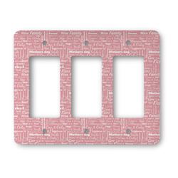 Mother's Day Rocker Style Light Switch Cover - Three Switch
