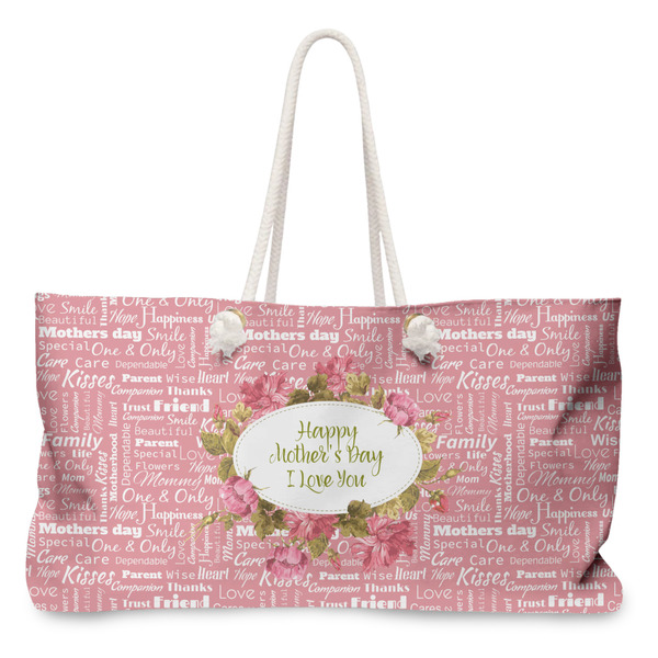 Custom Mother's Day Large Tote Bag with Rope Handles