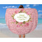 Mother's Day Round Beach Towel - In Use