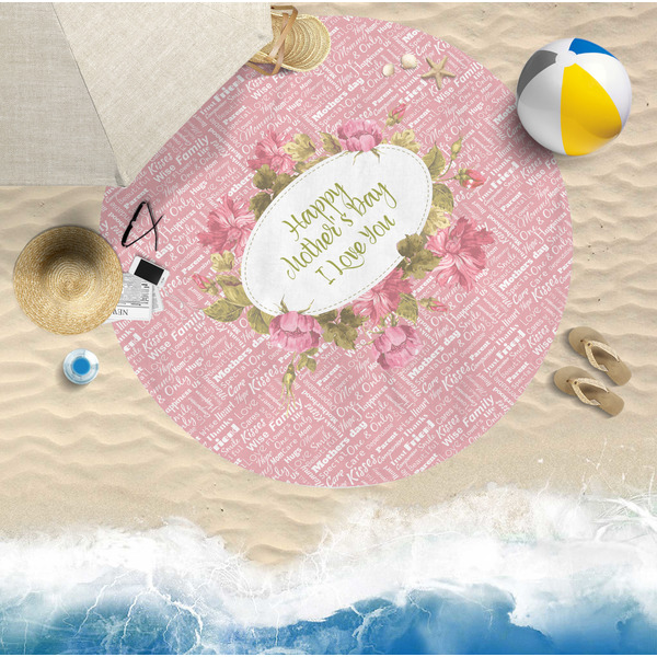 Mother's Day Beach Towel Lifestyle