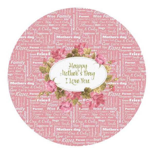 Custom Mother's Day Round Decal - XLarge