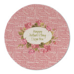 Mother's Day Round Linen Placemat - Single Sided
