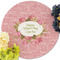 Mother's Day Round Linen Placemats - Front (w flowers)