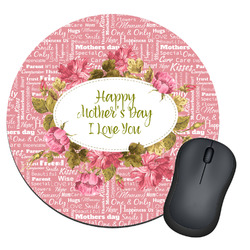 Mother's Day Round Mouse Pad