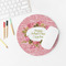 Mother's Day Round Mousepad - LIFESTYLE 2
