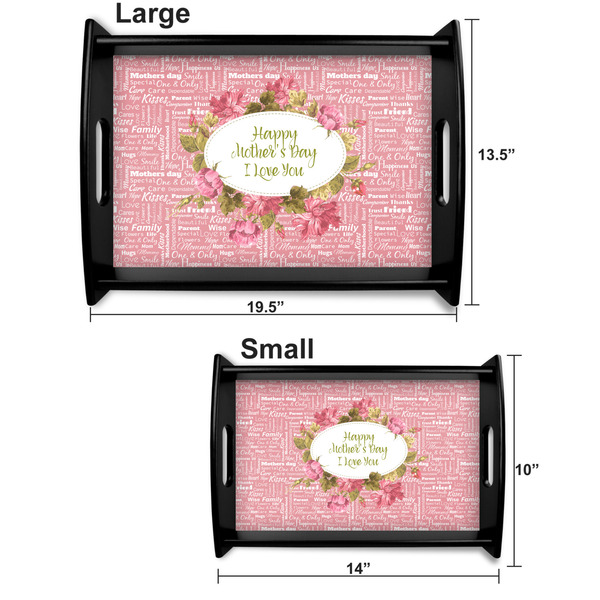 Mother's Day Serving Tray Black Sizes