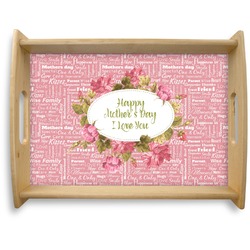 Mother's Day Natural Wooden Tray - Large
