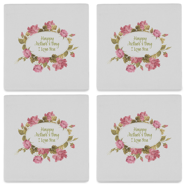 Mother's Day Set of 4 Sandstone Coasters - See All 4 View