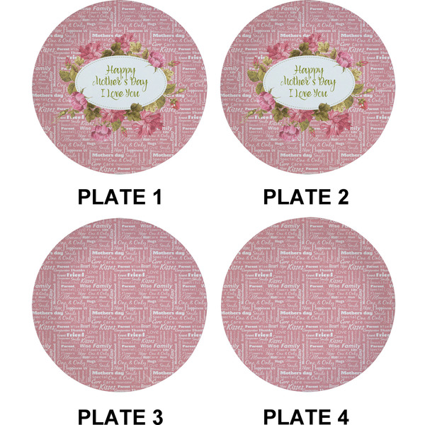 Mother's Day Set of Appetizer / Dessert Plates (Approval)
