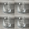 Mother's Day Set of Four Personalized Stemless Wineglasses (Approval)