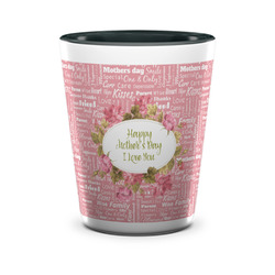 Mother's Day Ceramic Shot Glass - 1.5 oz - Two Tone - Single