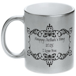 Mother's Day Metallic Silver Mug