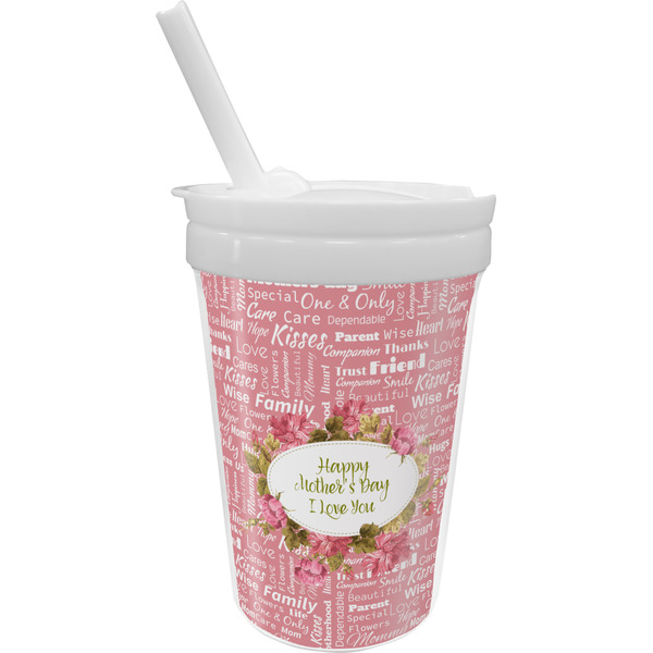 Custom Mother's Day Sippy Cup with Straw