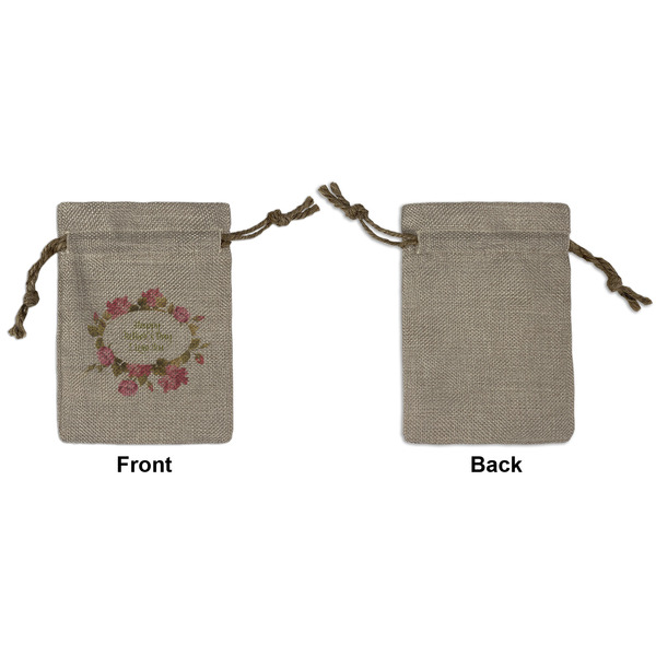 Mother's Day Small Burlap Gift Bag - Front Approval