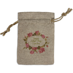 Mother's Day Small Burlap Gift Bag - Front