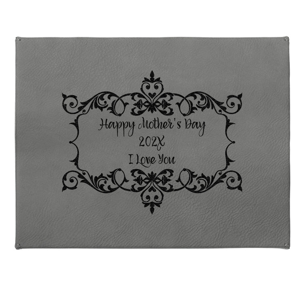 Mother's Day Small Engraved Gift Box with Leather Lid - Approval