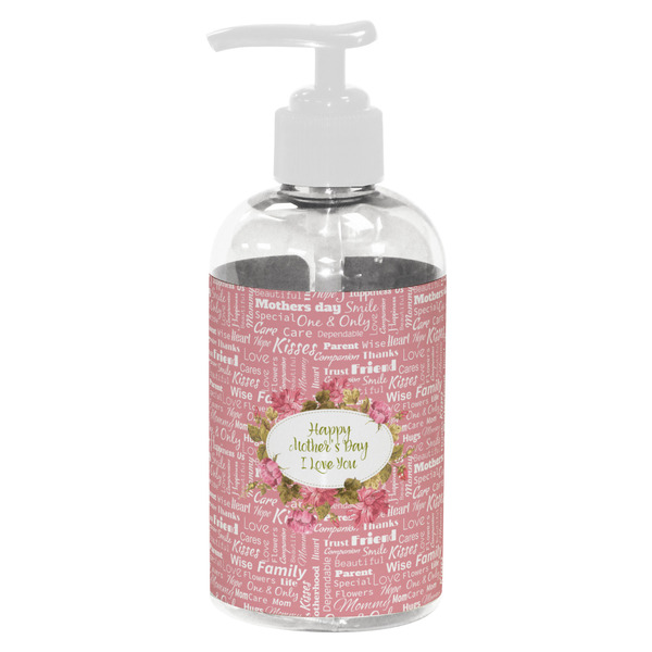 Custom Mother's Day Plastic Soap / Lotion Dispenser (8 oz - Small - White)