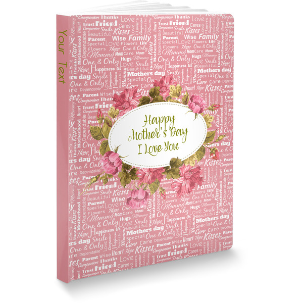 Custom Mother's Day Softbound Notebook - 7.25" x 10"