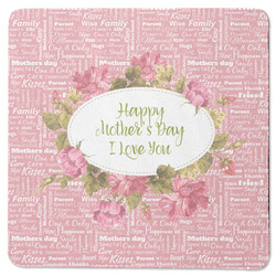 Mother's Day Square Rubber Backed Coaster (Personalized)