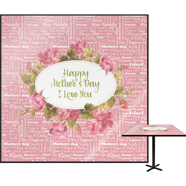 Custom Mother's Day Square Table Top