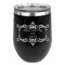 Mother's Day Stainless Wine Tumblers - Black - Single Sided - Front