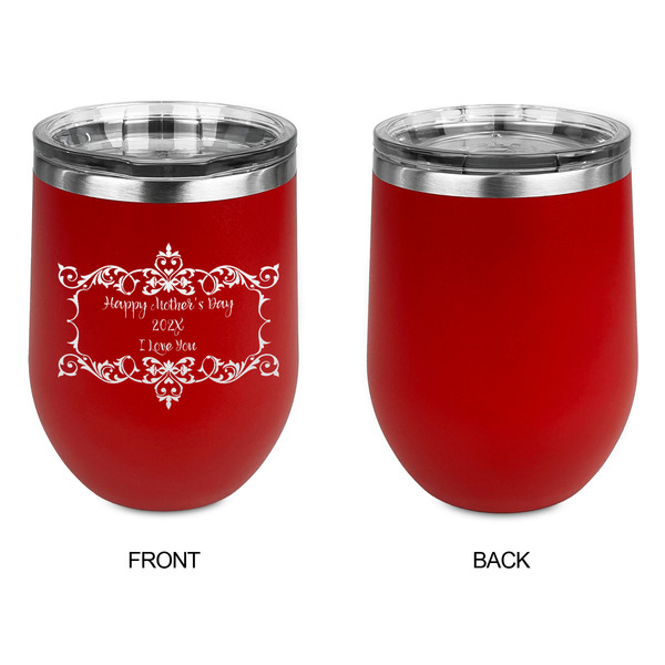Mother's Day Stainless Wine Tumblers - Red - Single Sided - Approval