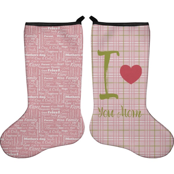 Custom Mother's Day Holiday Stocking - Double-Sided - Neoprene