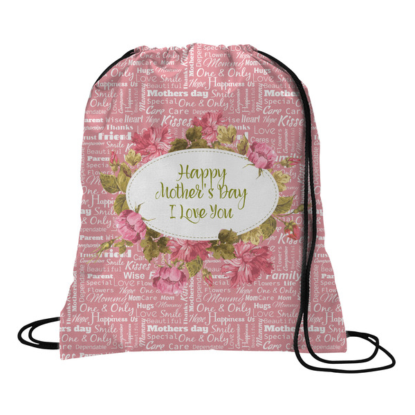 Custom Mother's Day Drawstring Backpack - Large