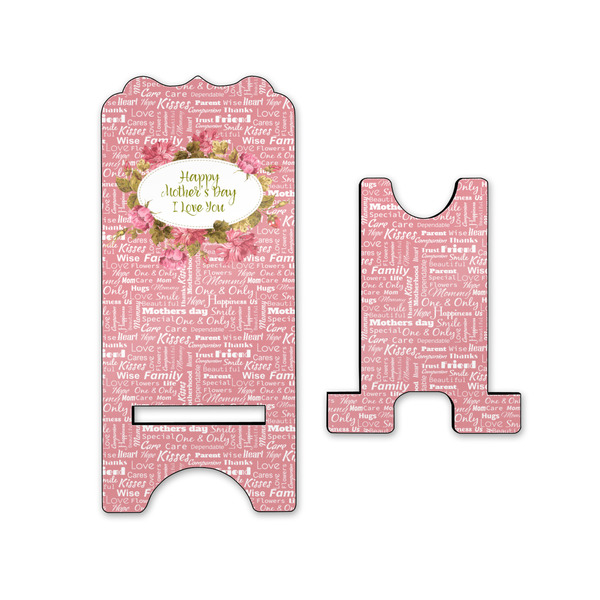Mother's Day Stylized Phone Stand - Front & Back - Small