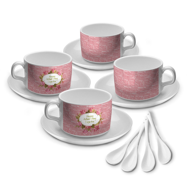 Custom Mother's Day Tea Cup - Set of 4