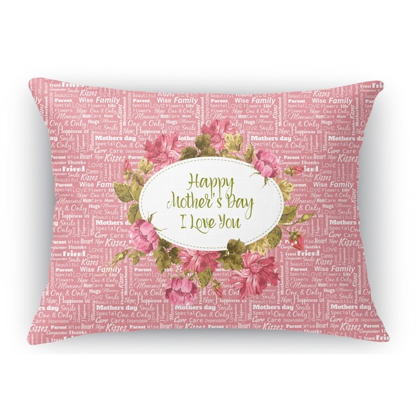 Custom Mother's Day Rectangular Throw Pillow Case