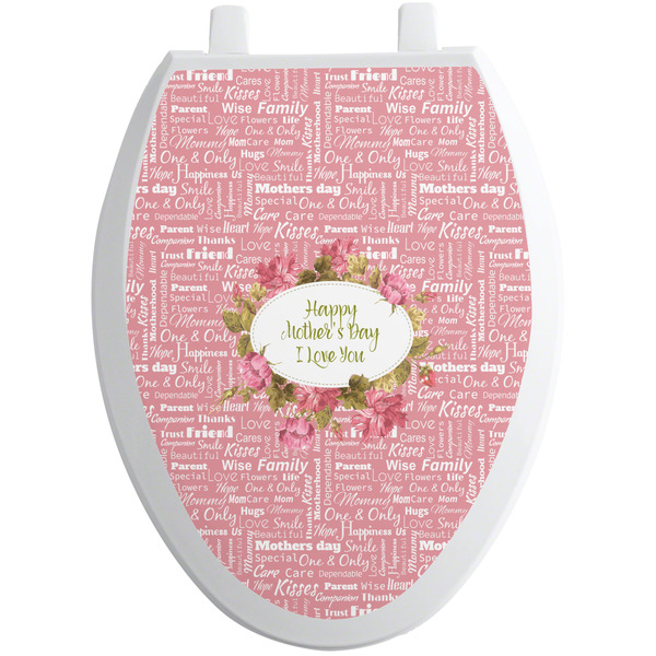 Custom Mother's Day Toilet Seat Decal - Elongated