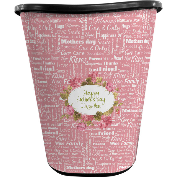 Mother's Day Trash Can Black