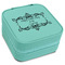 Mother's Day Travel Jewelry Boxes - Leatherette - Teal - Angled View